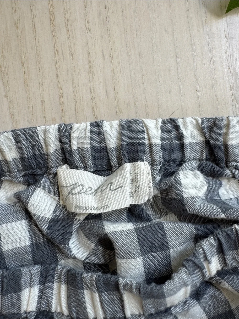 Gingham Diaper Bloomers - Gray & Light Gray